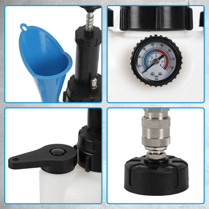 3L brake fluid brake bleeding device with 1L suction container | Bowlift
