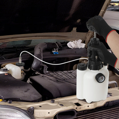 3L brake fluid brake bleeding device with 1L suction container | Bowlift