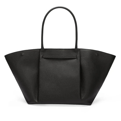 Skanto | Tassa Luxurious Oversized Shoulder Bag with Gold Buckle – Elegant Minimalist Tote for Women