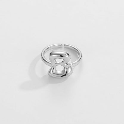 BowLift | Cute Bubble Letter Initial Ring