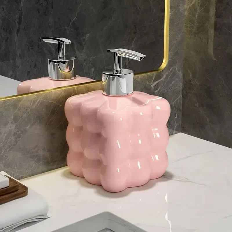 BowLift | Ceramic Soap Dispenser with Bubble Design for Bathroom or Kitchen