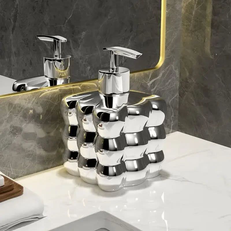BowLift | Ceramic Soap Dispenser with Bubble Design for Bathroom or Kitchen