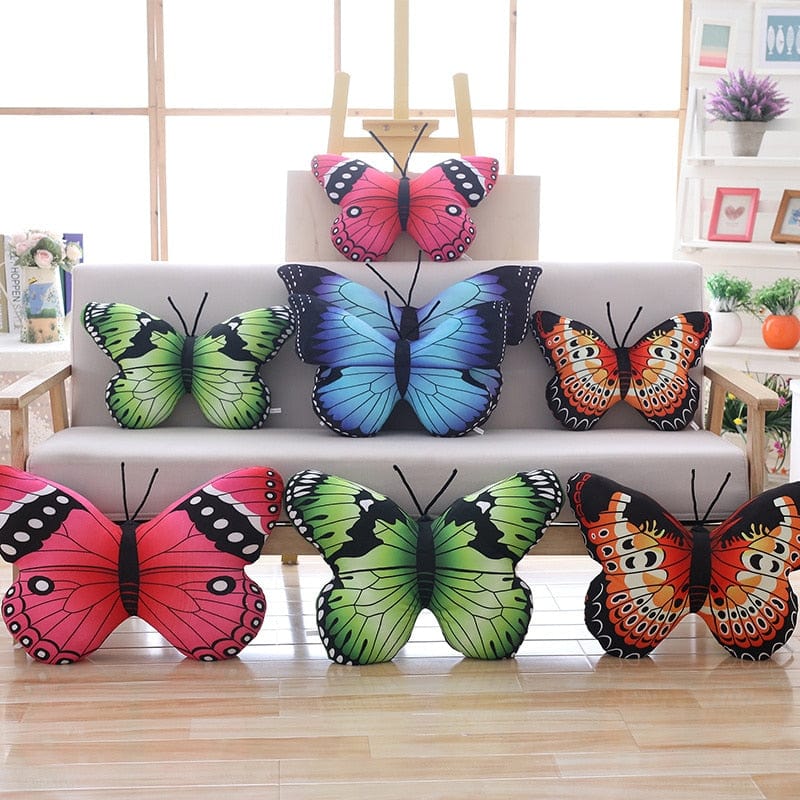 Butterfly plush pillow Bowlift