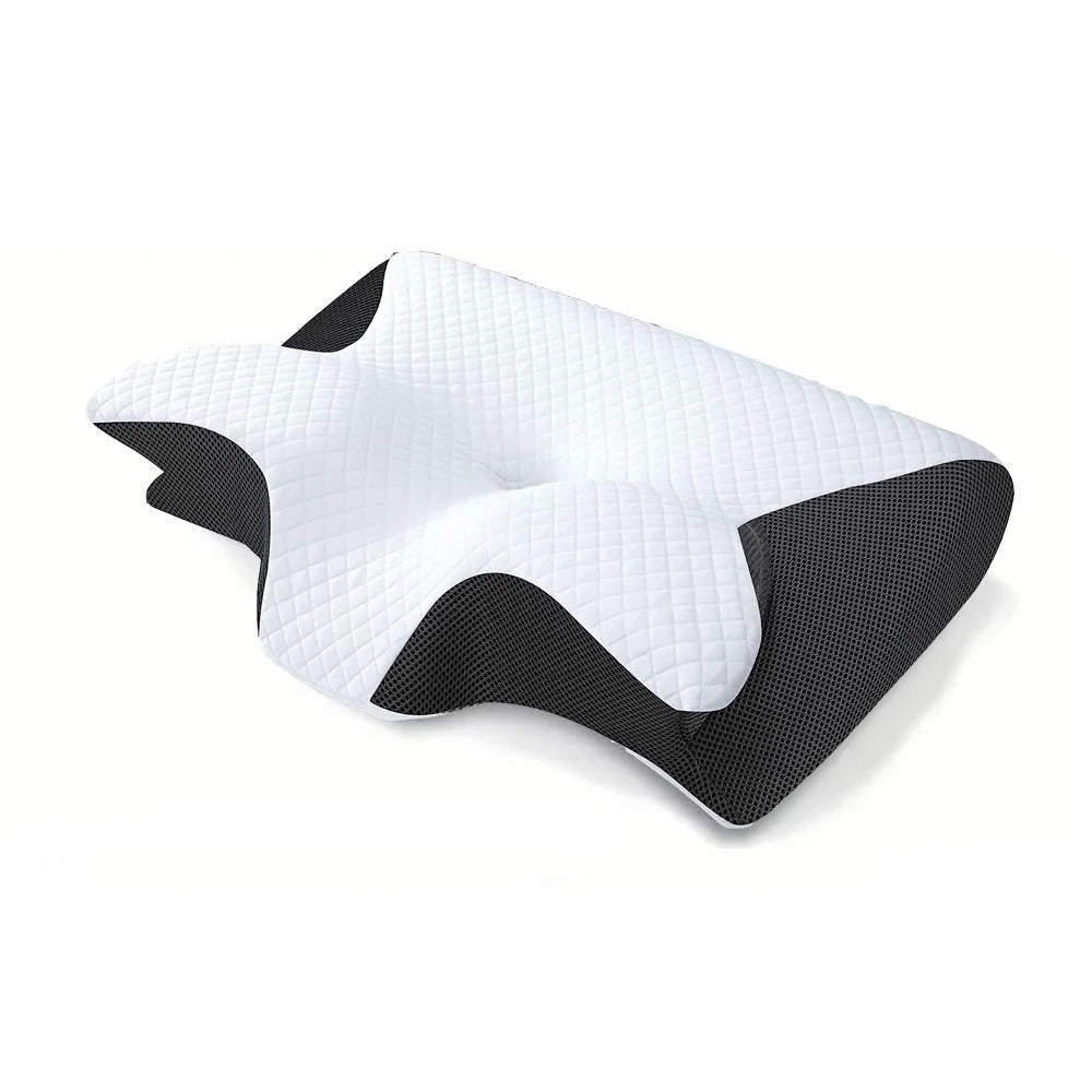 Skanto | Butterfly Neck Support Memory Pillow | Ergonomic, Hypoallergenic & Ideal for All Sleeping Positions