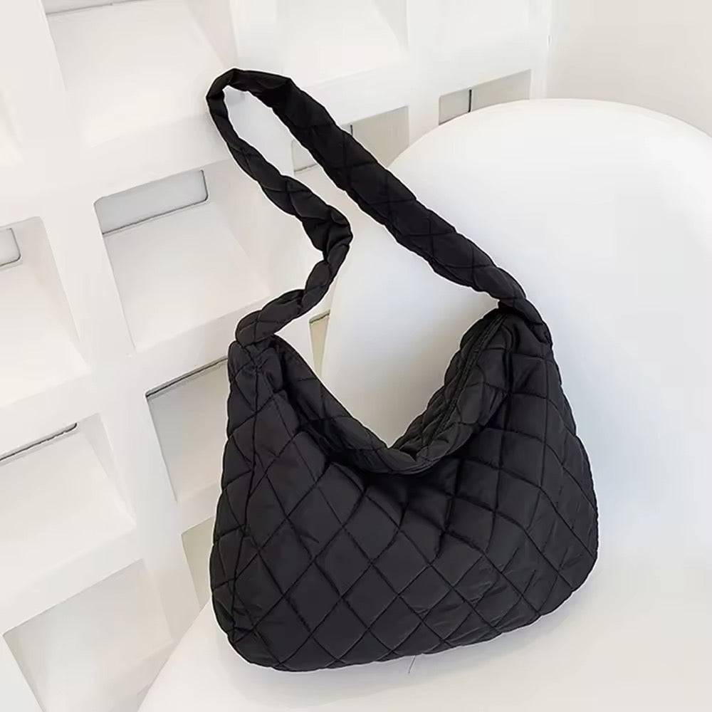Padded Ballerina Extra Large Puffer Tote Crossbody Padded Shoulder Bag