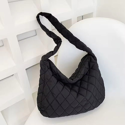 Padded Ballerina Extra Large Puffer Tote Crossbody Padded Shoulder Bag
