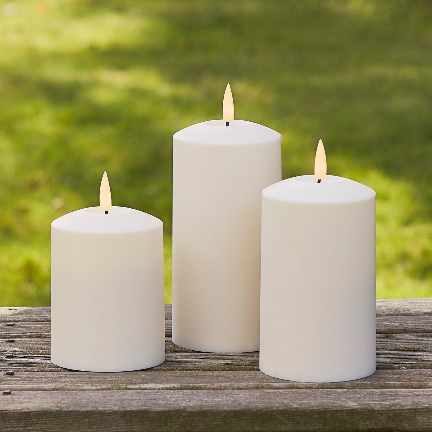 Brehn | TruGlow LED Outdoor Candles Trio with Remote Control