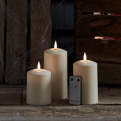 Skanto | TruGlow LED Outdoor Candle Trio with Remote