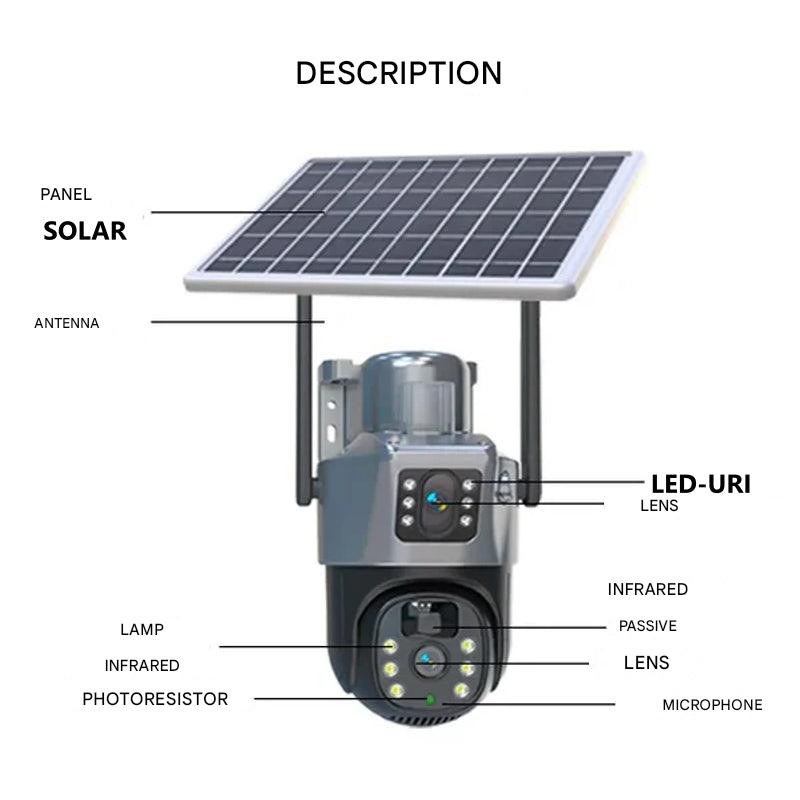 DualGuard Solar 4K – Wireless 4K Security Camera with Solar Panel and 4G | Kalsten