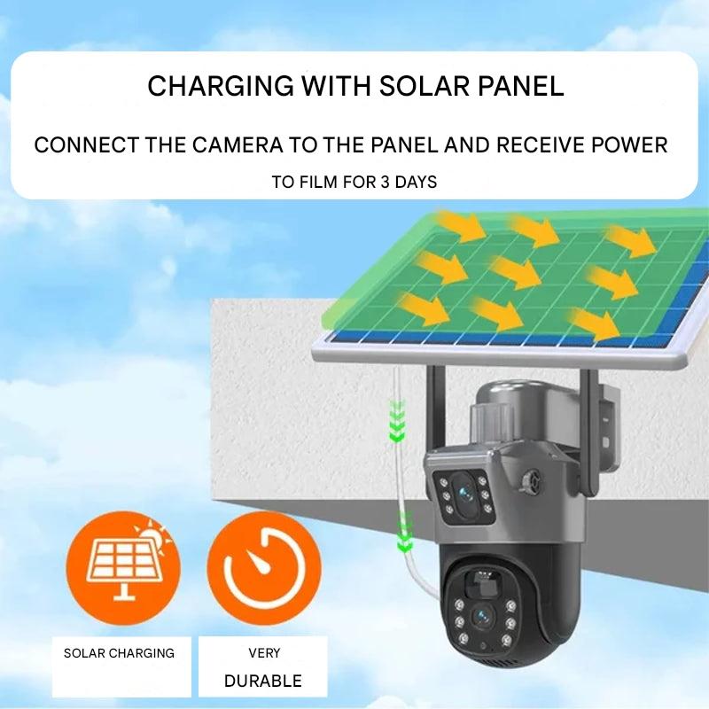 DualGuard Solar 4K – Wireless 4K Security Camera with Solar Panel and 4G | Kalsten