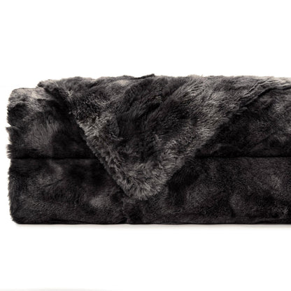 Skanto | Double-Sided Oversized Wolf Faux Fur Throw Blanket