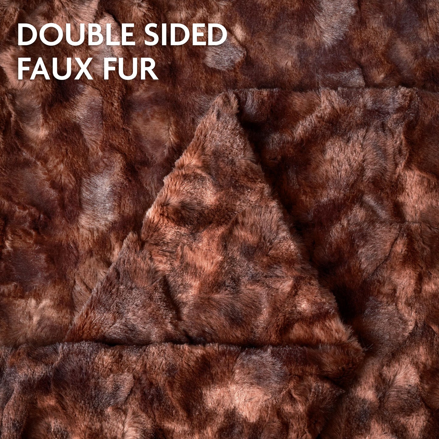 Skanto | Double-Sided Oversized Wolf Faux Fur Throw Blanket