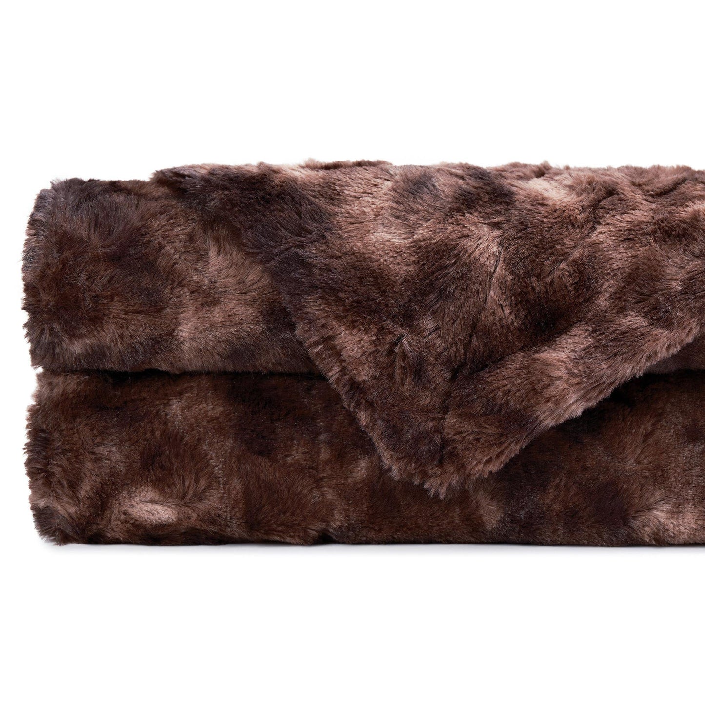 Skanto | Double-Sided Oversized Wolf Faux Fur Throw Blanket
