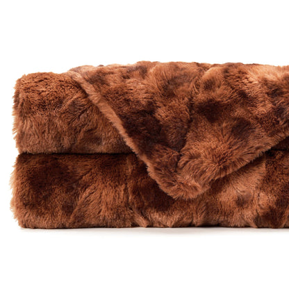 Skanto | Double-Sided Oversized Wolf Faux Fur Throw Blanket