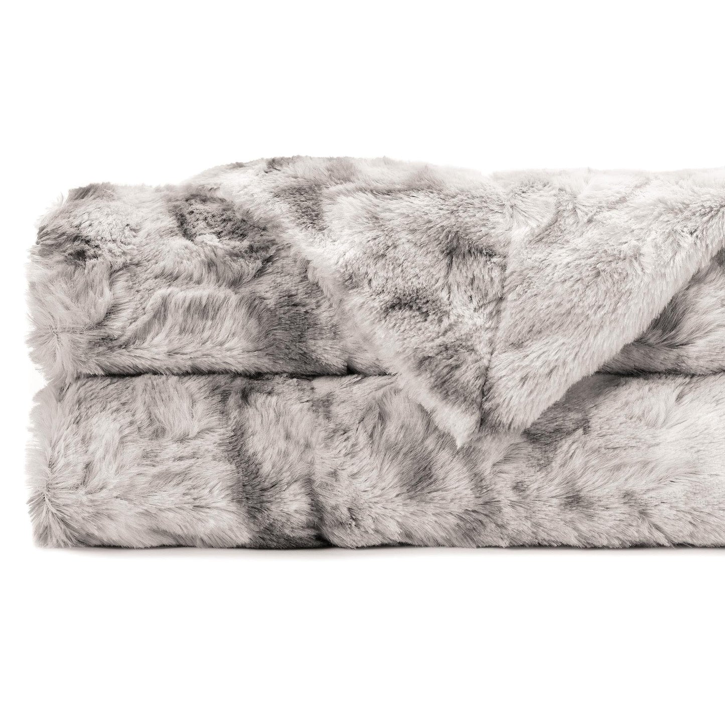 Skanto | Double-Sided Oversized Wolf Faux Fur Throw Blanket