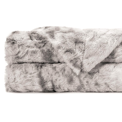 Skanto | Double-Sided Oversized Wolf Faux Fur Throw Blanket