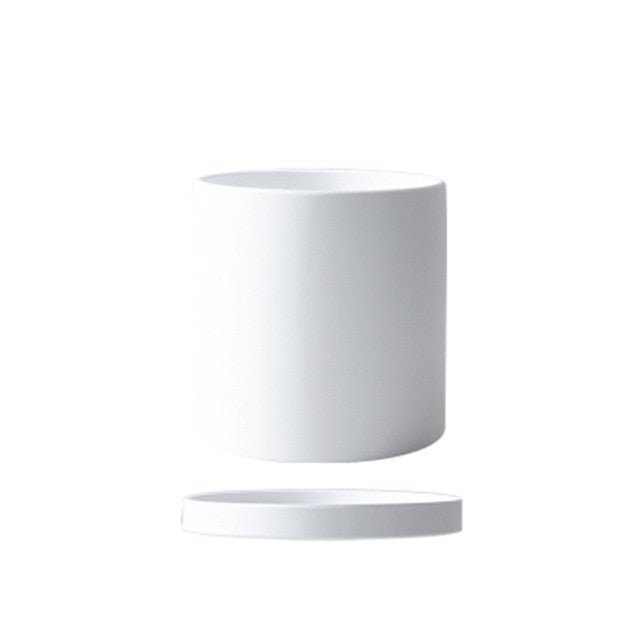BowLift | Elegant flowerpot made of ceramic with saucer