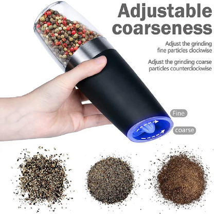 Skanto | Automatic Electric Gravity Induction Salt and Pepper Grinders