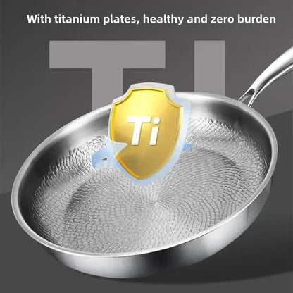BowLift | Titanium hammered non-stick frying pan for induction cooktops and everyday cooking