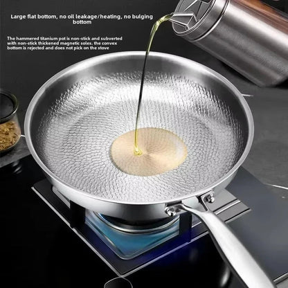 Skanto | Titanhammered Non-Stick Skillet for Induction Cooktops and Everyday Cooking