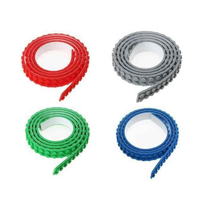 Self-adhesive building block silicone tape
