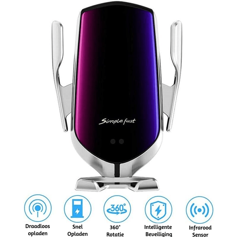 Skanto | Wireless Car Mount with Auto Clamp & 360° Rotation