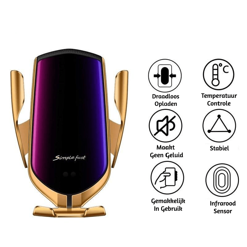 Skanto | Wireless Car Mount with Auto Clamp & 360° Rotation