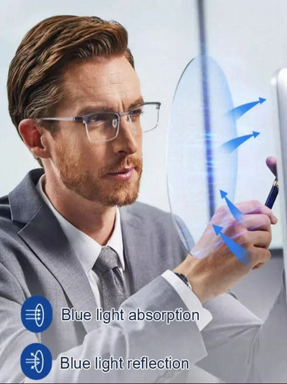 Skanto | Lightweight reading glasses with blue light filter for clear vision