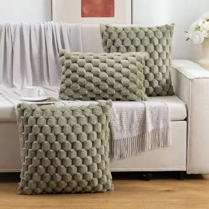 BowLift | Cushion cover made of cotton blend with fluffy 3D feel