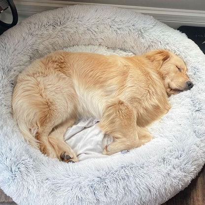 Skanto | Anti-Stress Dog Bed with Soft Faux Fur & Supportive Padding