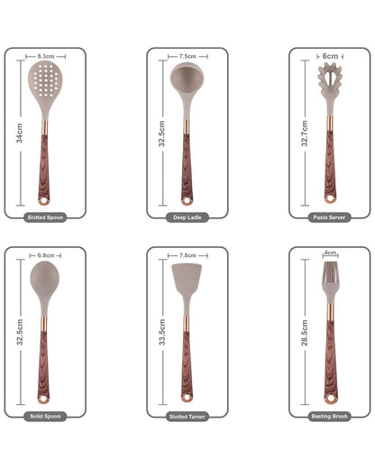 BowLift | Robust Kitchen Utensils Set with Heat Resistant Silicone Heads