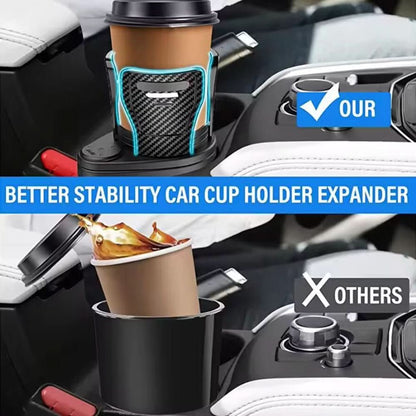 BowLift | 2-in-1 Car Drink Holder with Rotation Function & Telescopic Fixation