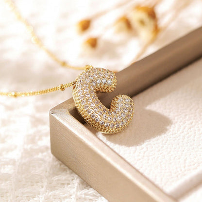 Skanto | Alphabet Diamond Pendant Necklace
