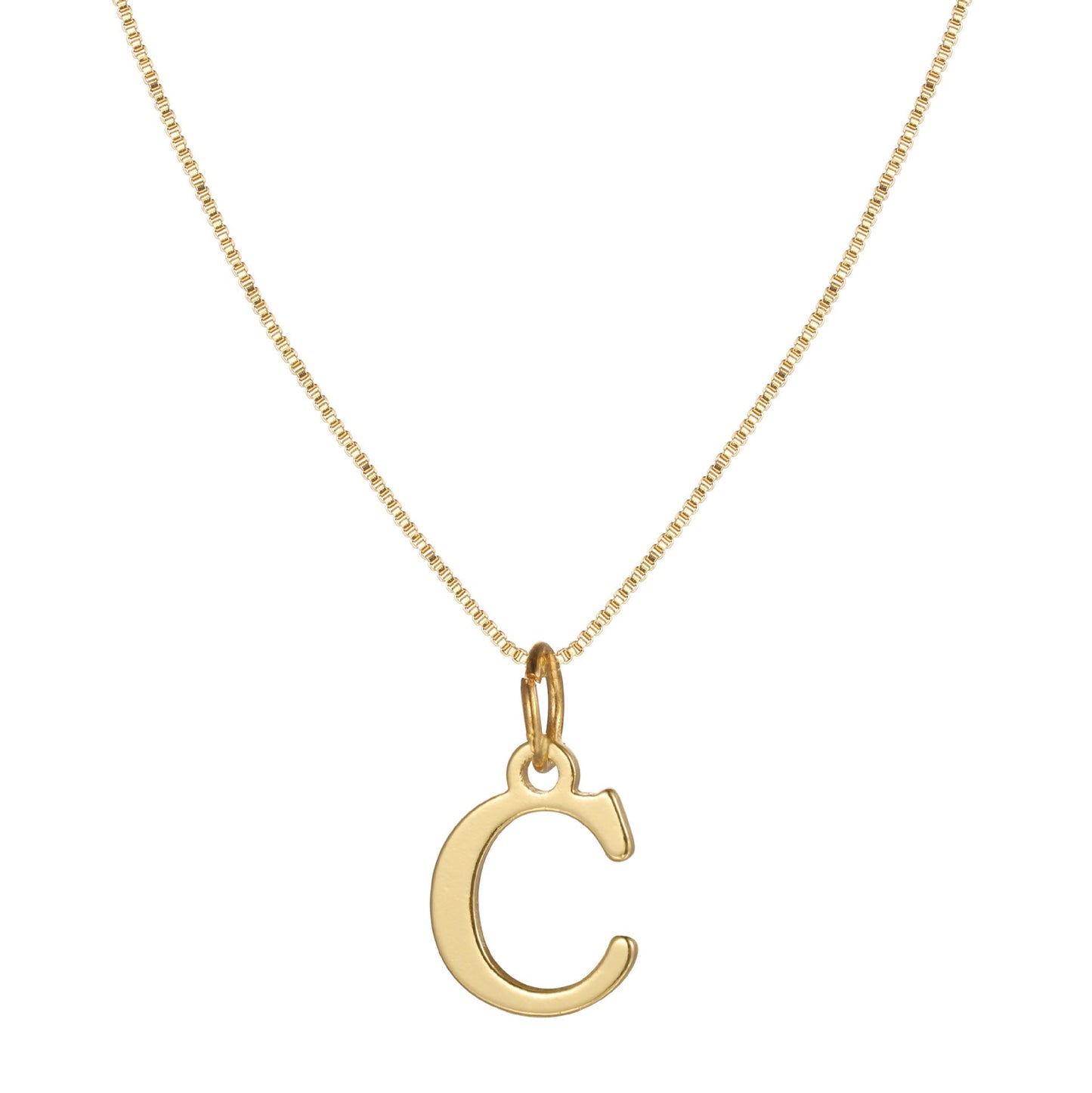 Skanto | 14k Minimal Serif Initial Necklace