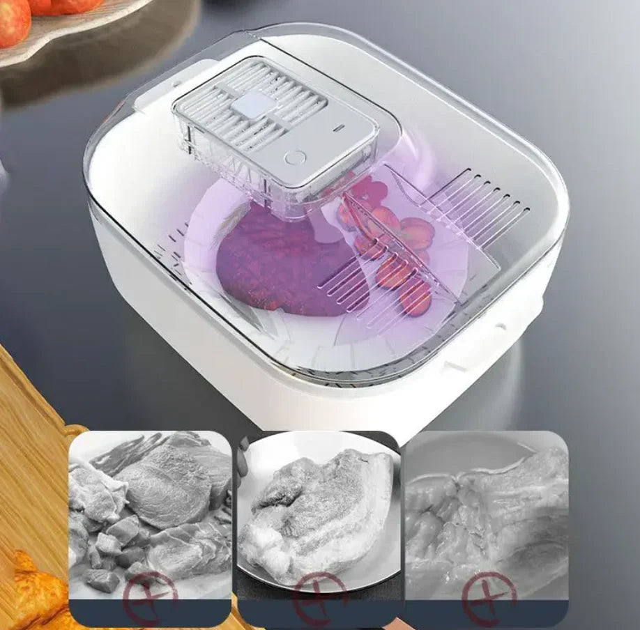 BowLift | Multifunctional Fruit and Vegetable Cleaning Box – Automatic Cleaner with Draining Basket & Storage Lid