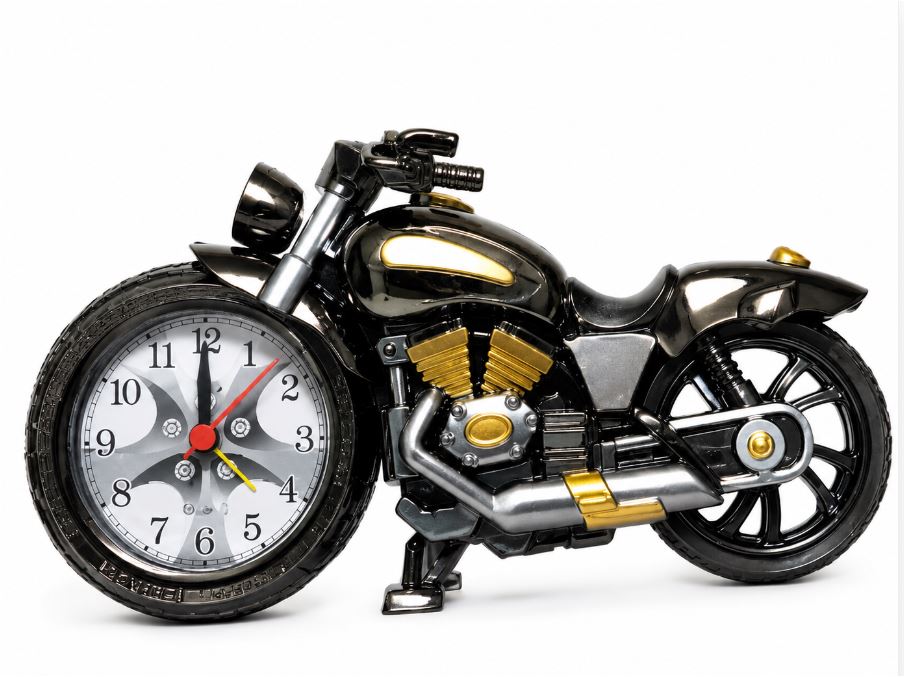 Vintage Motorcycle Bedside Alarm Clock | Brehn