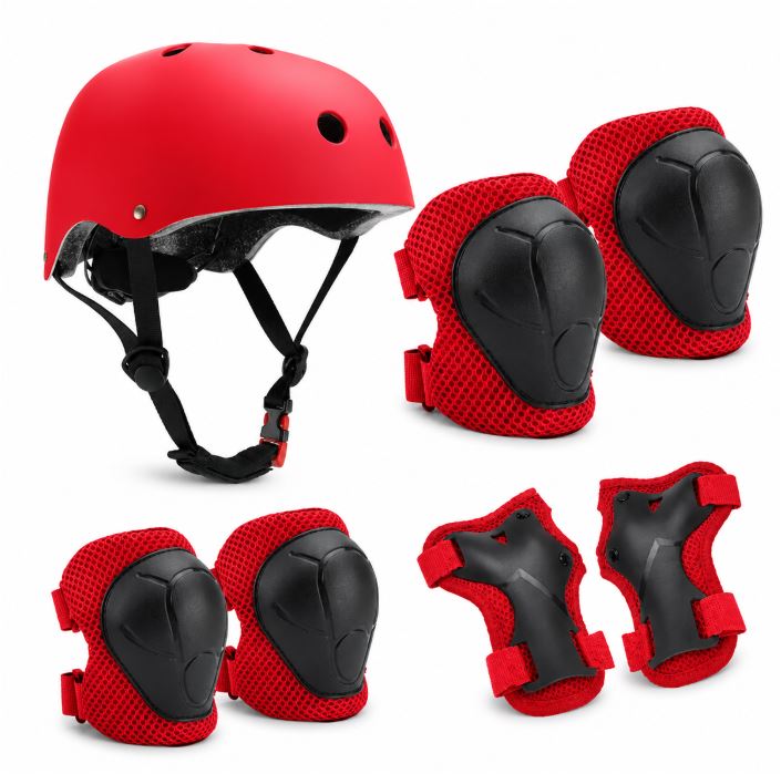 Safety Helmet and Protective Gear Set Bowlift