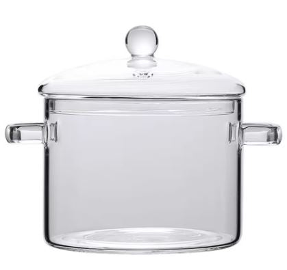 Heat-Resistant Glass Saucepan