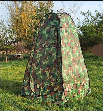 Sandsberg | Changing Room Bathroom Tent with Window, Single, Size: 190x120x120cm (Camouflage)