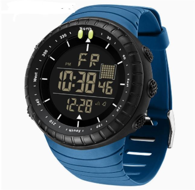 BowLift | Henry Waterproof Men’s Digital Sports Watch – Shockproof, Tactical & LED Backlit Outdoor Timepiece
