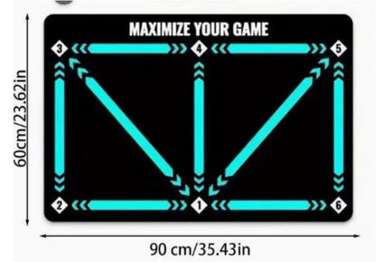 Sandsberg | Football Training Mat | Professional Exercises with Video Program | Green