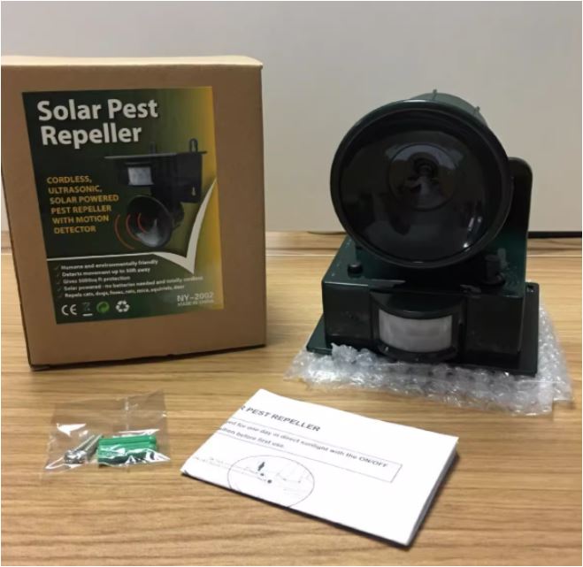 Brehn | Bird Repellent and Scarecrow with Motion Detector for Outdoor Use
