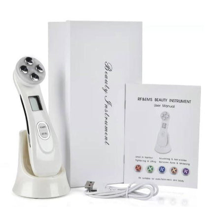 Brehn | 5in1 RF & EMS Radio Mesotherapy Electroporation Face Beauty Pen Skin Rejuvenation & Wrinkle Remover