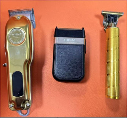 Frendorf | Professional Hair Clippers for Men Gold Set | Gold Cordless Hair Clippers