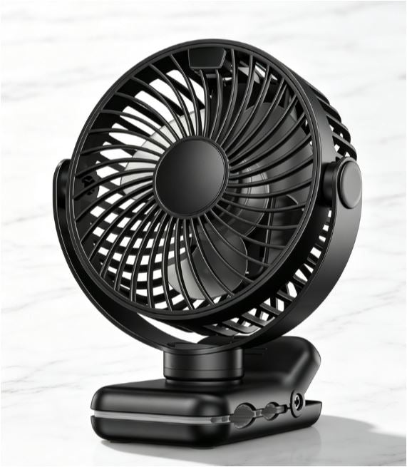 Portable Clip-On Fan - Battery-Operated Stroller Fan | Karnz