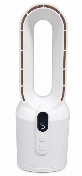 Cooling bladeless tower fan with HEPA air purifier and LED display Brehn