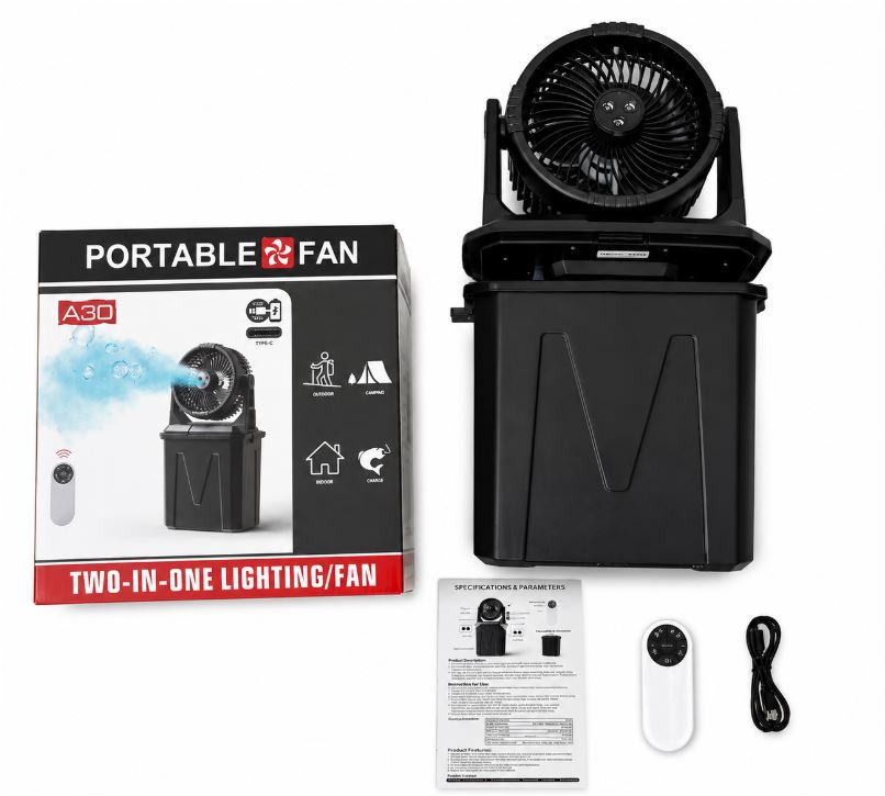 Unisex Humidifier and Fan Combination Brehn