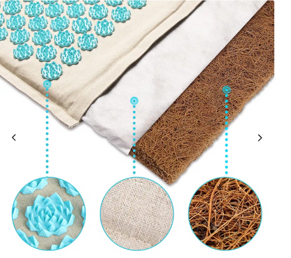 Skanto | Acupressure Mat with Pillow and 5500 Pressure Points – Florapress Relaxation Set