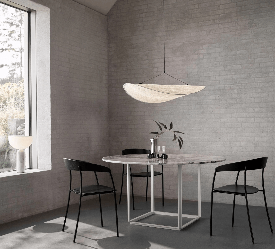 BowLift | EleganceLoom - Silk pendant lamp - Modern design - Chic and sophisticated