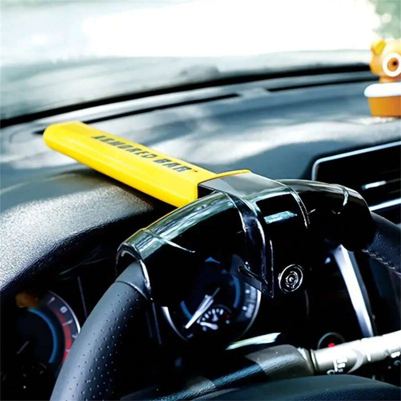 Universal Steering Wheel Lock with Adjustable Fit for Cars, Trucks and SUVs